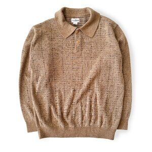 Vintage Outline, Collared Knit Shirt / Sweater